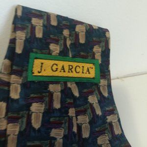 J. Garcia Neck Tie Vintage Original Made in USA 100